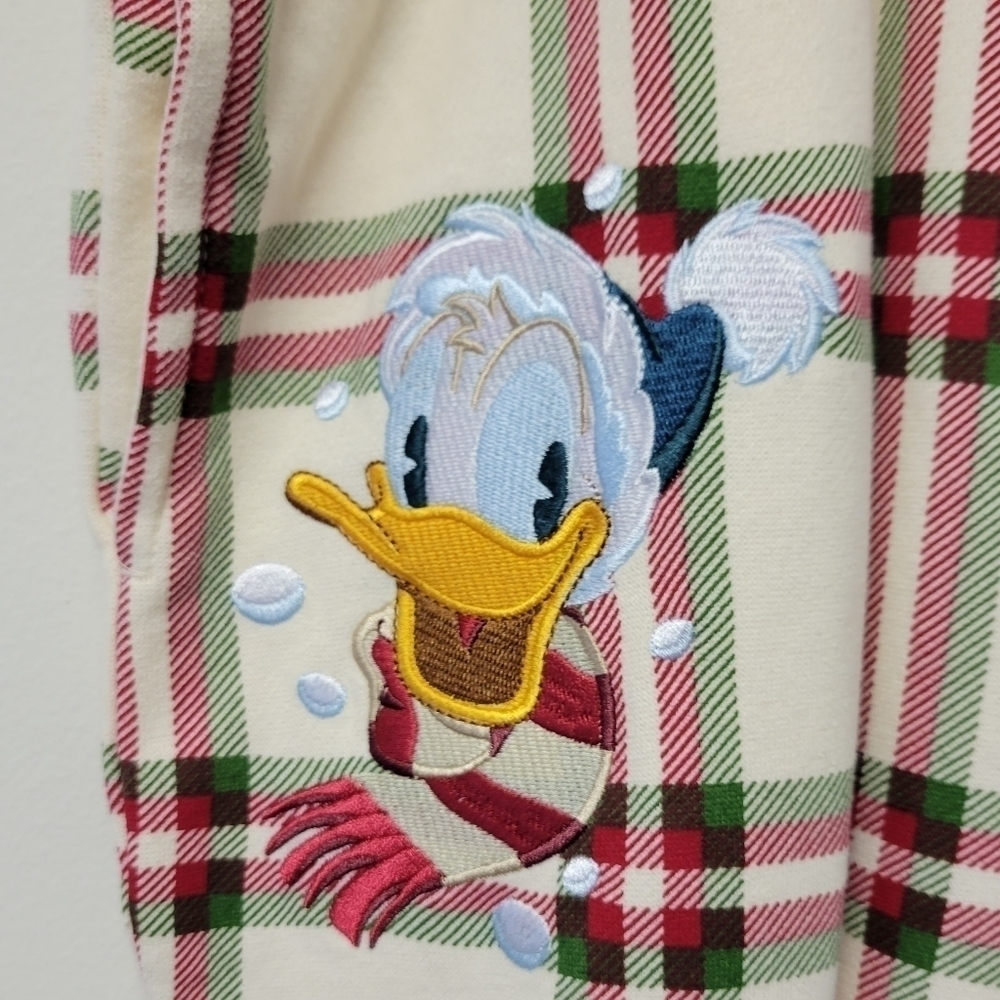 Disney Parks Donald Duck Holiday Plaid Lounge Pant XL - Picture 4 of 8
